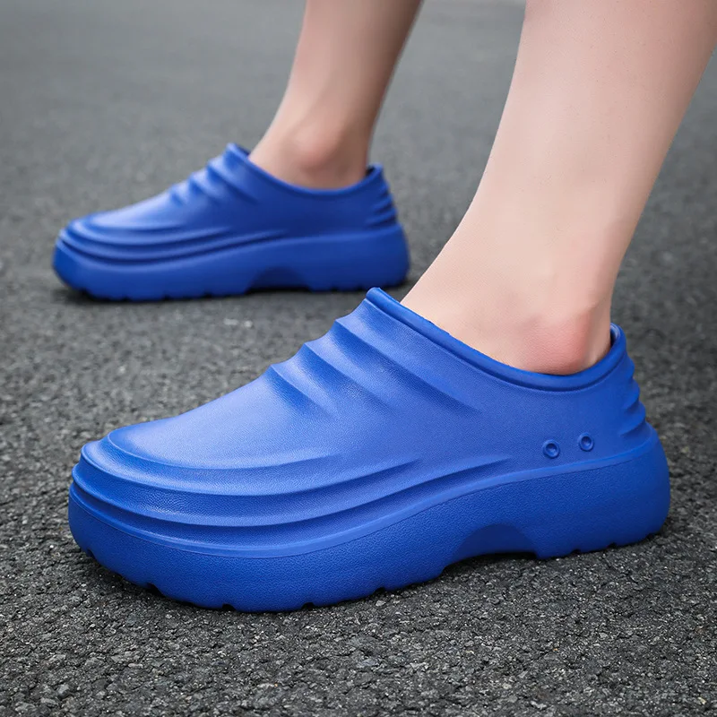 2024 Factory Lightweight Unisex Anti-Slip Work Shoes Eva Material Rain Oil Resistant Waterproof Rubber Breathable Doctor Chefs