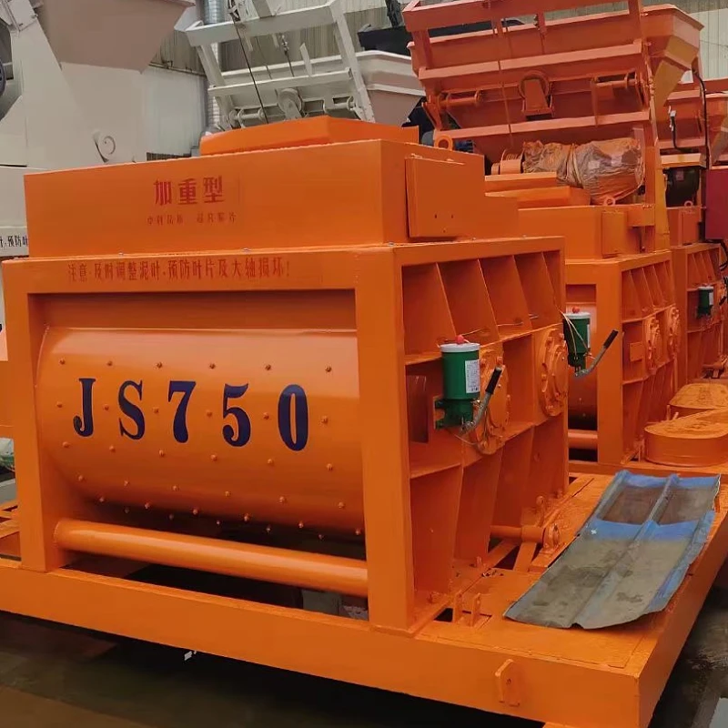Concrete Machinery Twin-Shaft Concrete Mixer Js750