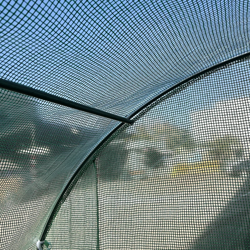 Waterproof Small Metal-Frame Greenhouse for Home Use Backyard Walk-In Polytunnel for Winter Season Gardening Plant Growth