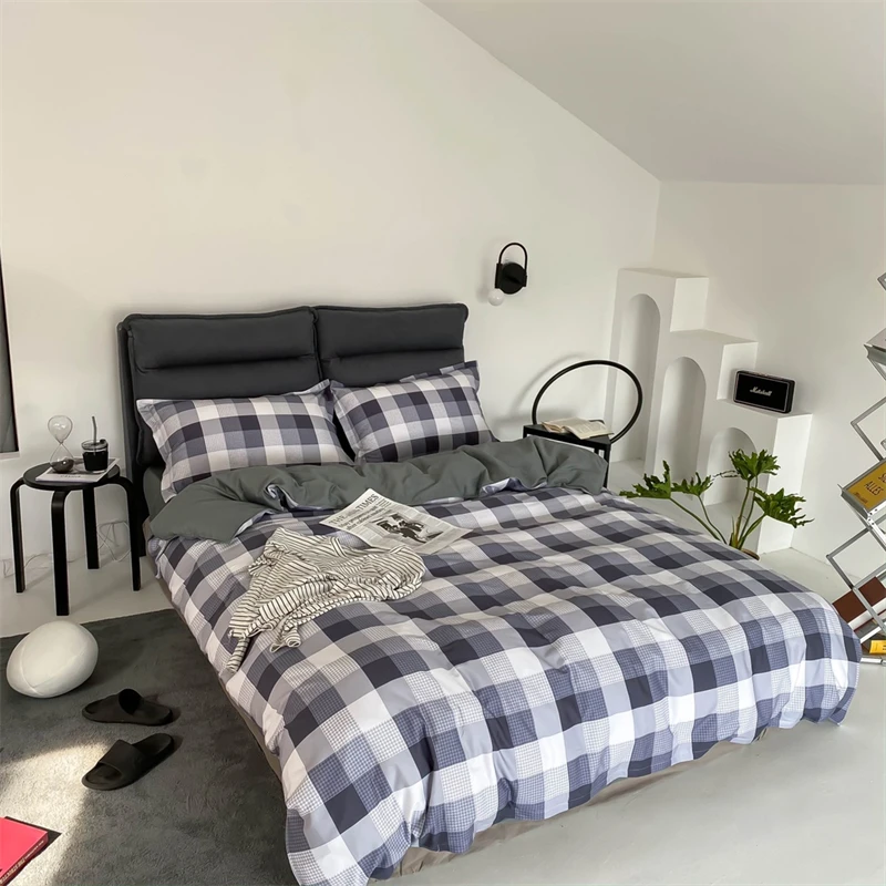 Factory Direct Wholesale Fashion 100% Cotton Print Fluffy duvet covers bed sheets cotton Bedding Set