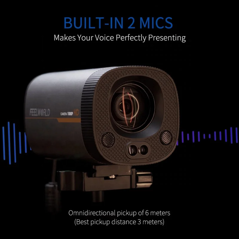 FEELWORLD HV10X Full HD 1080P Camera With USB Output and HDMI for Live Streaming Remote Control