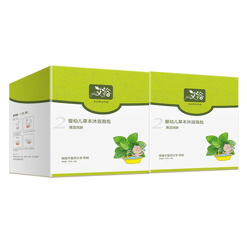 Aiyu Factory OEM Baby & Infants Herb Bath Powder of Personal Body Care For Prevent Eczema