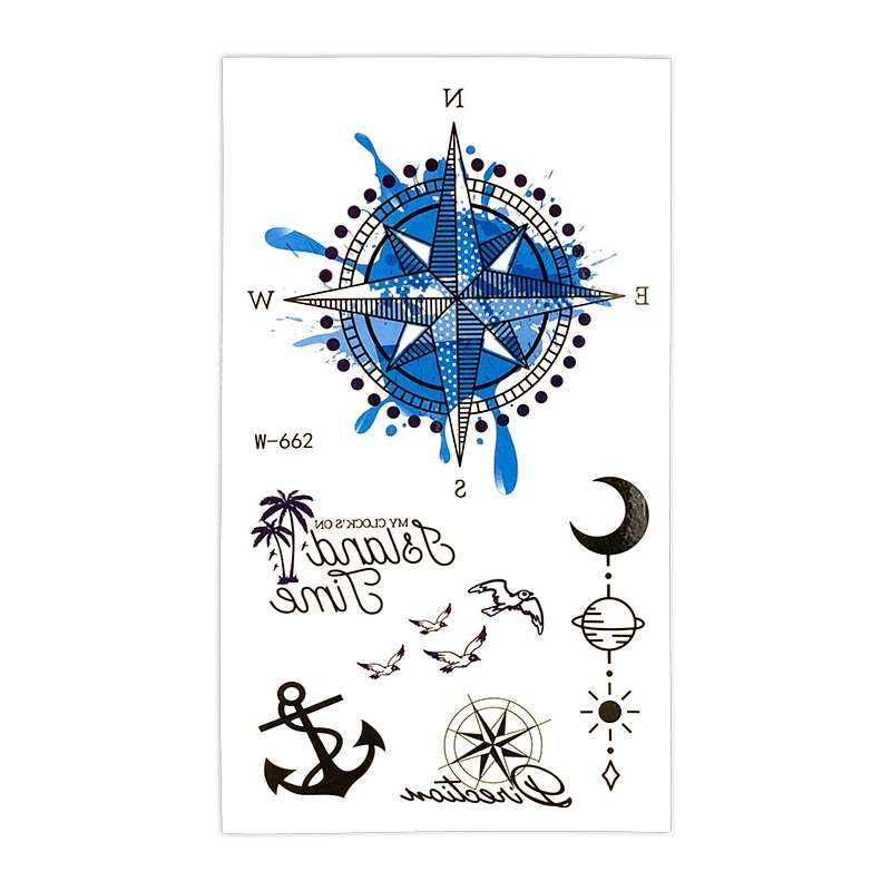 Пользовательская Водонепроницаемая Временная тату-Наклейка на тело для женщин