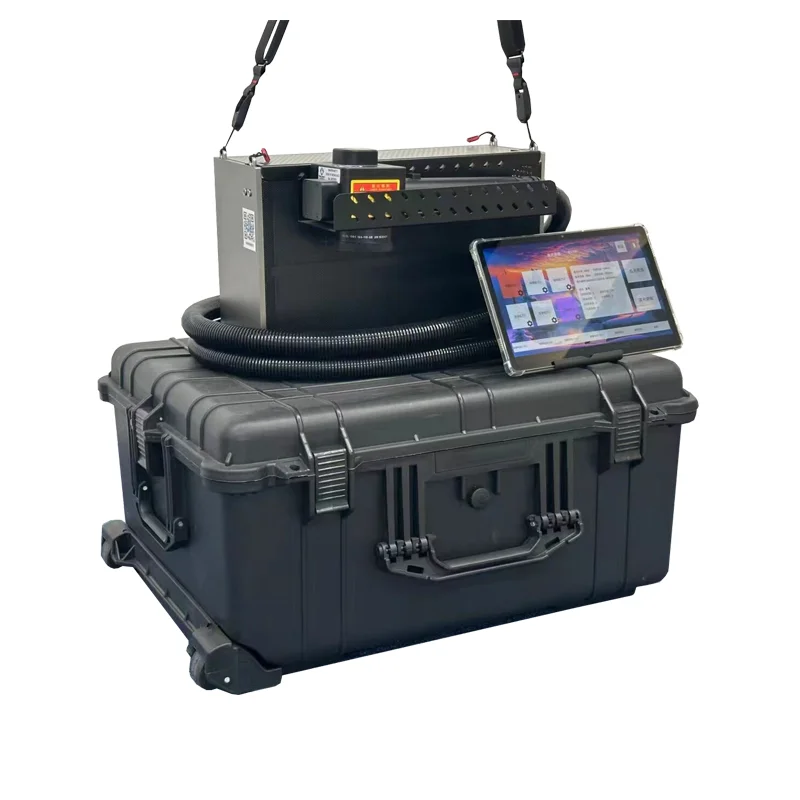 Portable Backpack Type cleaner For Rust Oil Paint Removal Pulse Laser Cleaning Machine Rust Removal 100w 200w 300w