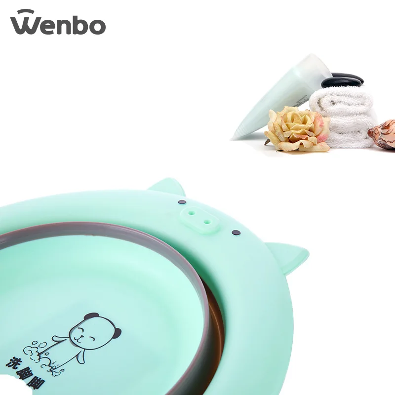 Сверхкачественная детская складная раковина с мультяшным рисунком Пластиковая Складная Раковина детская раковина с мультяшным рисунком