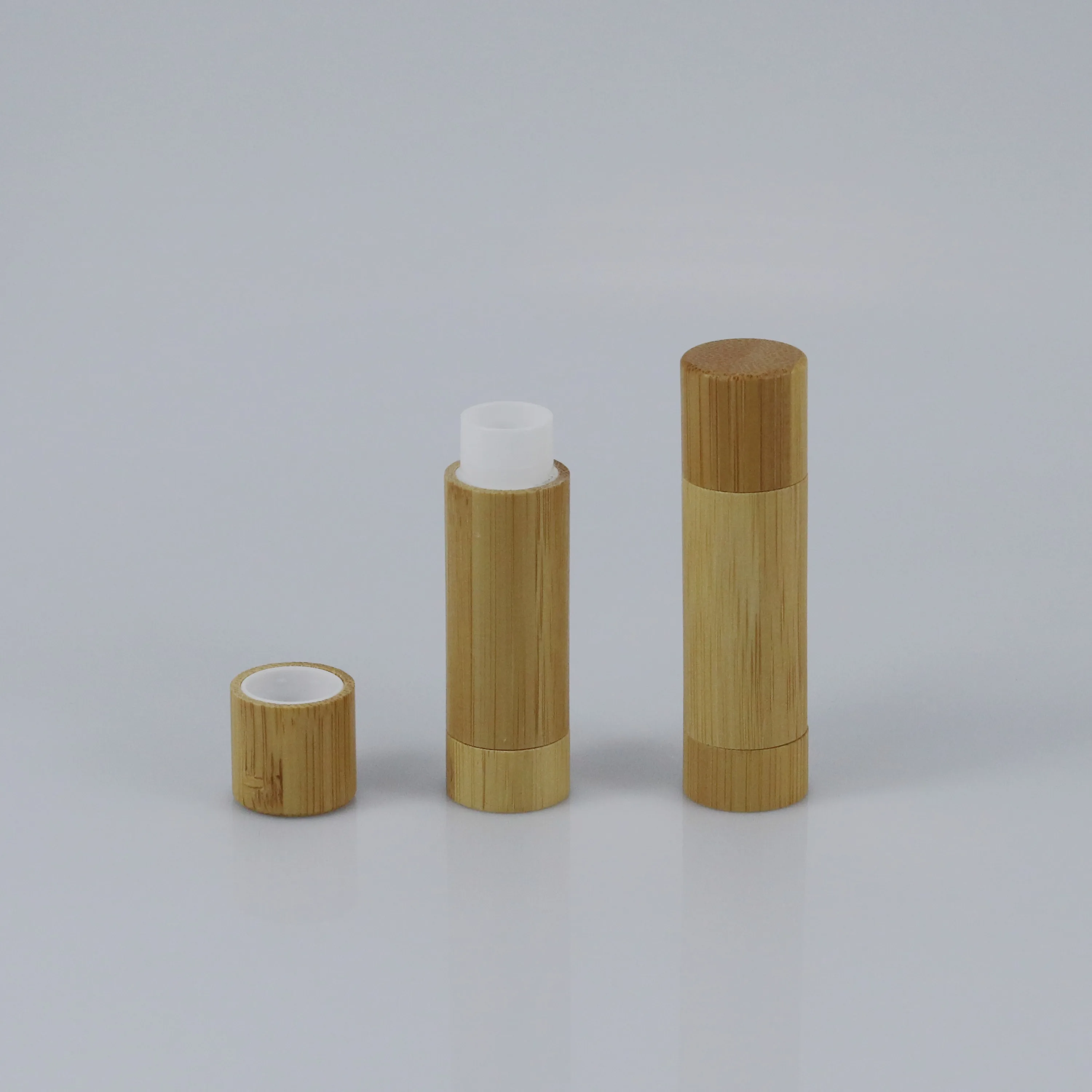 5g empty eco friendly bamboo wood lipstick tube lipbalm tube for cosmetic packaging