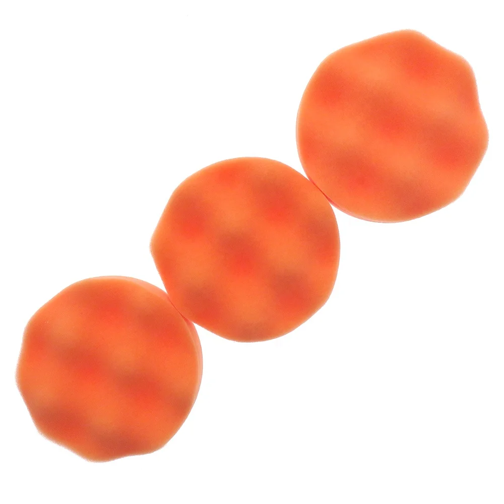 High Quality 4 Inch 100mm Hook and Loop Orange Waffle Buffing Pad Orange Sponge Polishing Sanding Pad for Car Care