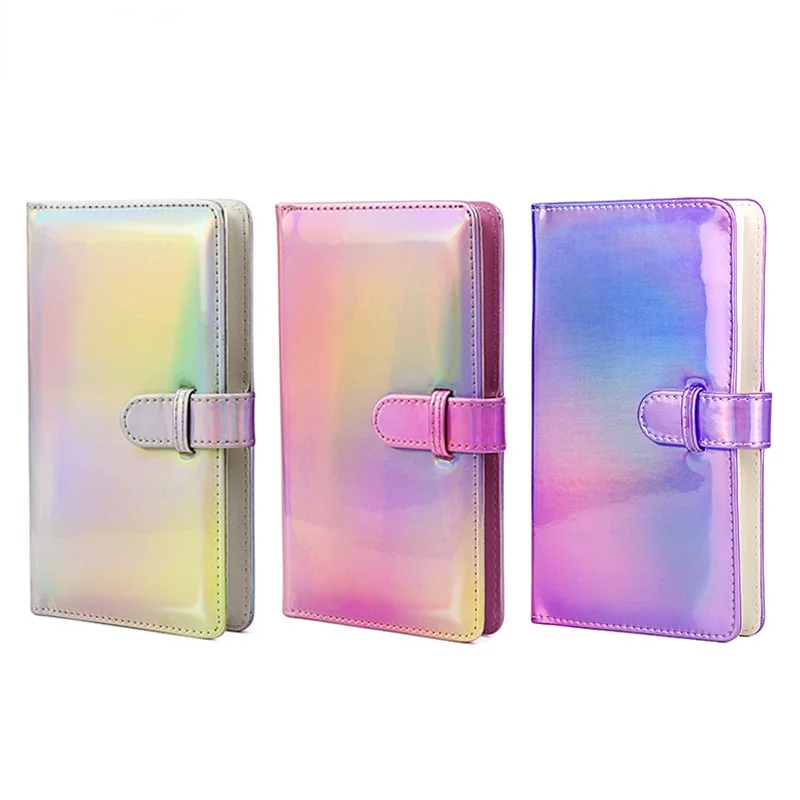 OEM Custom Binder Large Capacity Colorful Laser Mini Polaroider Photo Album With non-woven fabric Inner core