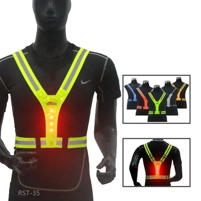 
Reflective Vest for Running or Cycling (Women and Men, with Pocket, Gear for Jogging, Biking, Motorcycle, Walking) 