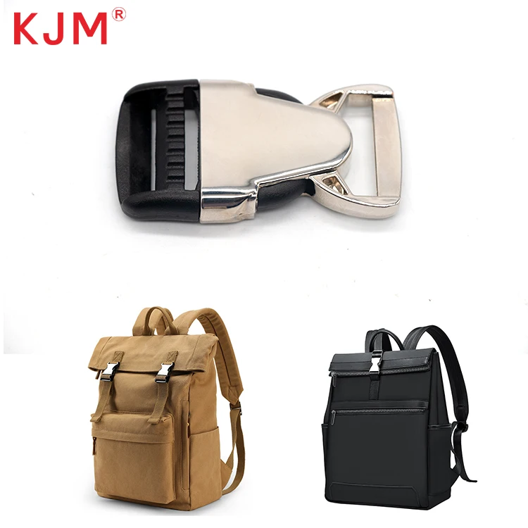 Other Backpack Accessories Custom Logo Zinc Alloy Heavy Duty Quick Release Metal Buckle for Bag Strap