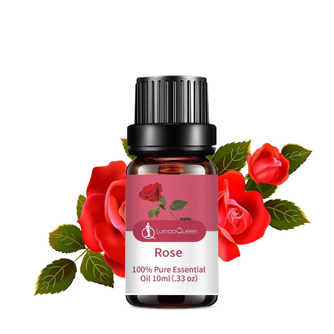 Organic Natural Bulgarian Essential Oil 10ML Rose Essential Oil Set Fragrance Concentrated Rose Oil Set