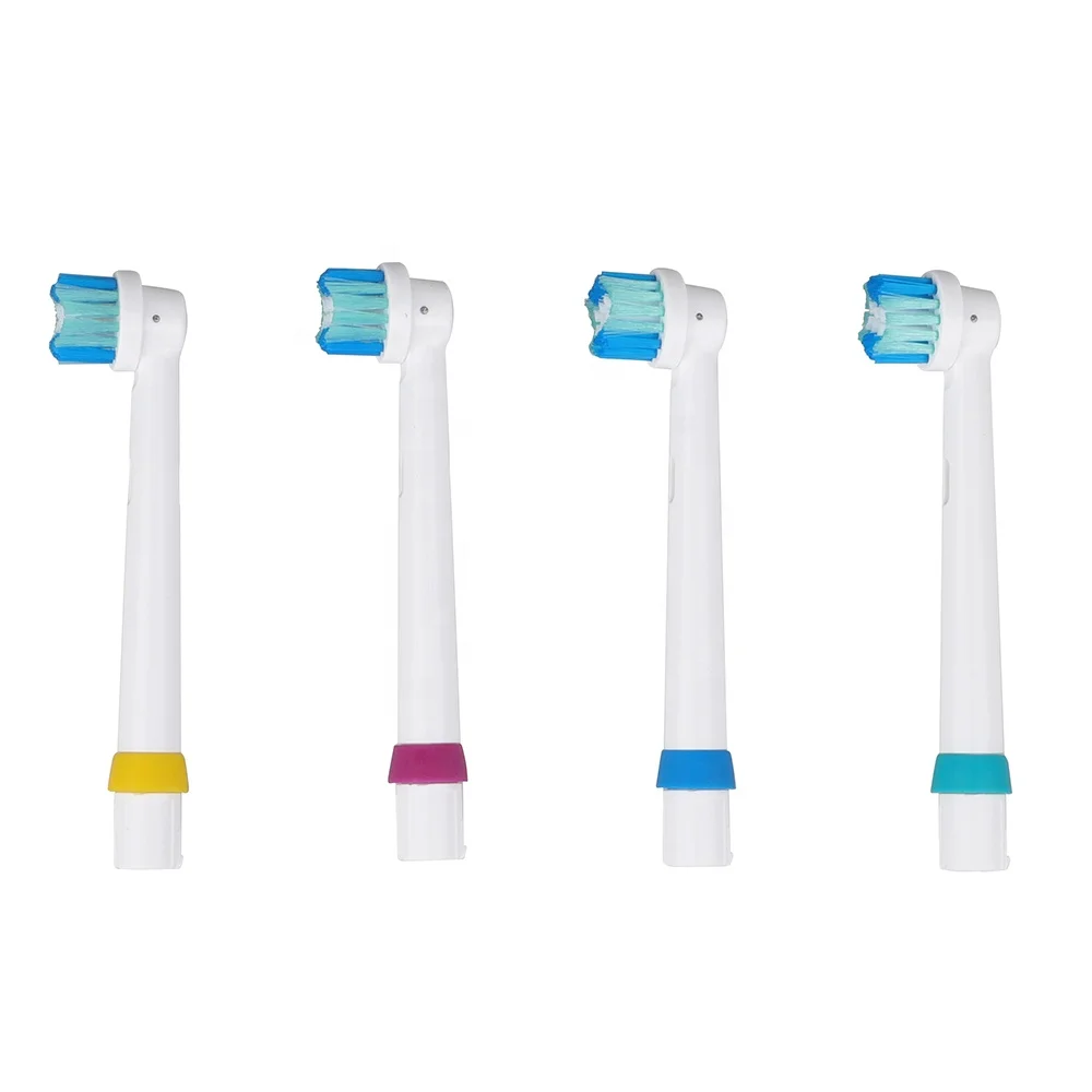 Professional different color outdoor special oral electric toothbrush replacement heads with Dupont soft Bristle