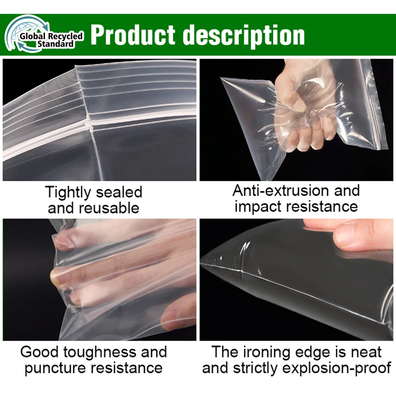 YURUI Food Storage 5kg Zipper Bag Custom-made Gift Cloths Red Lips Line Zip Lock Plastic Packaging Bag