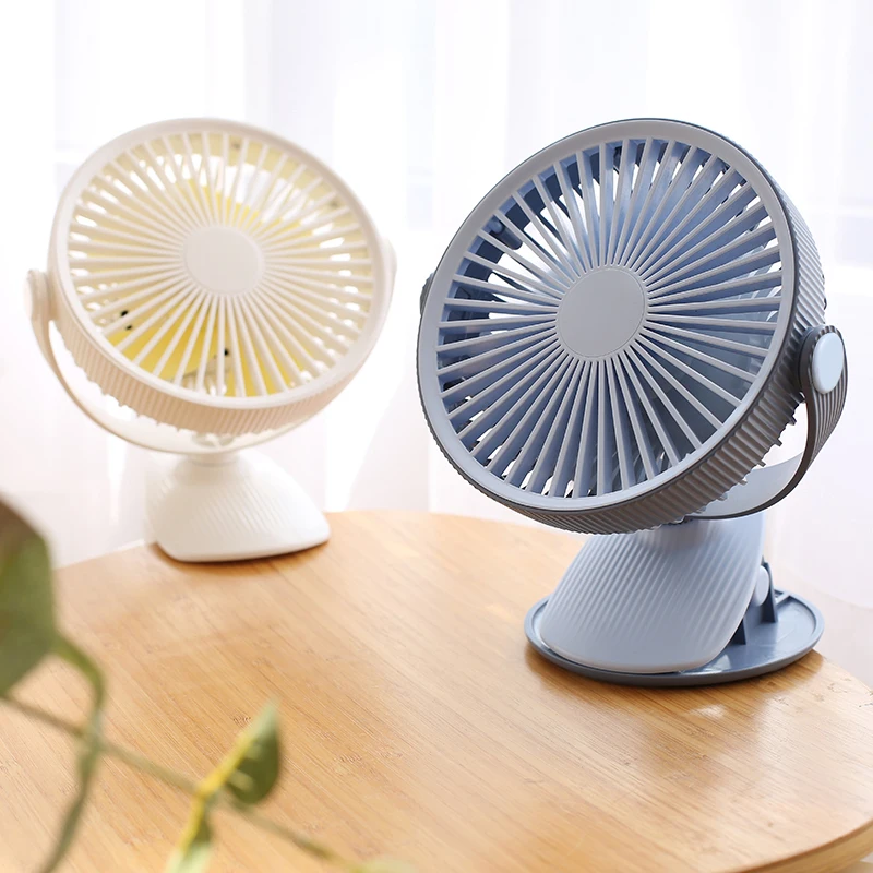 Hot Sale 360 Degree Portable Mini Clip Fan Oscillating Electric Usb Charger Office Travel Desk Fan