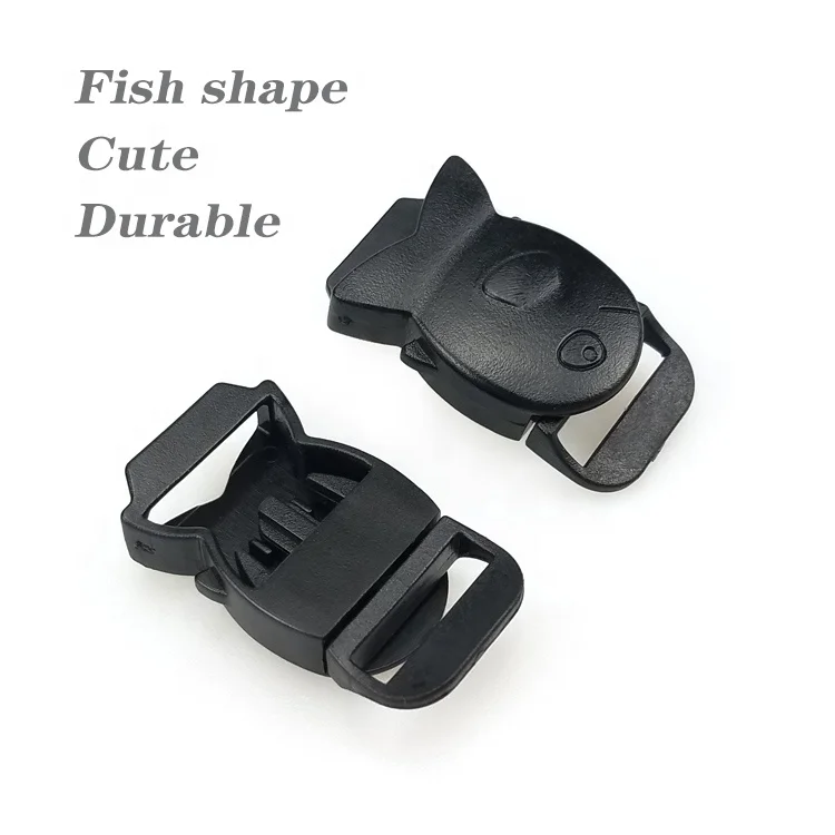 cute fish shape buckle unique design plastic fittings