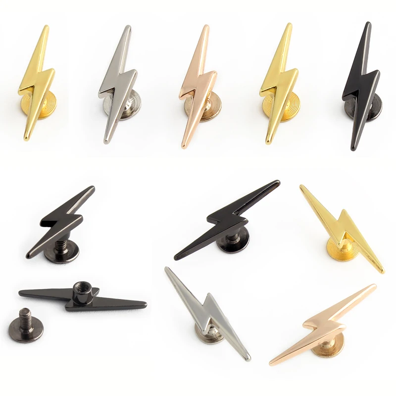 Nolvo World Alloy Rivet Handmade Decorative Screw Buckle Love/Star/Lightning Shaped Hardware Bag Feet