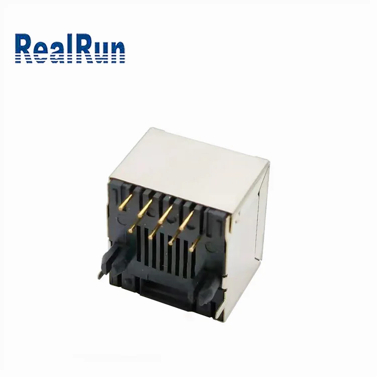 Гнездовой разъем Ethernet модульный прямой 8P8C DIP SMT RJ45