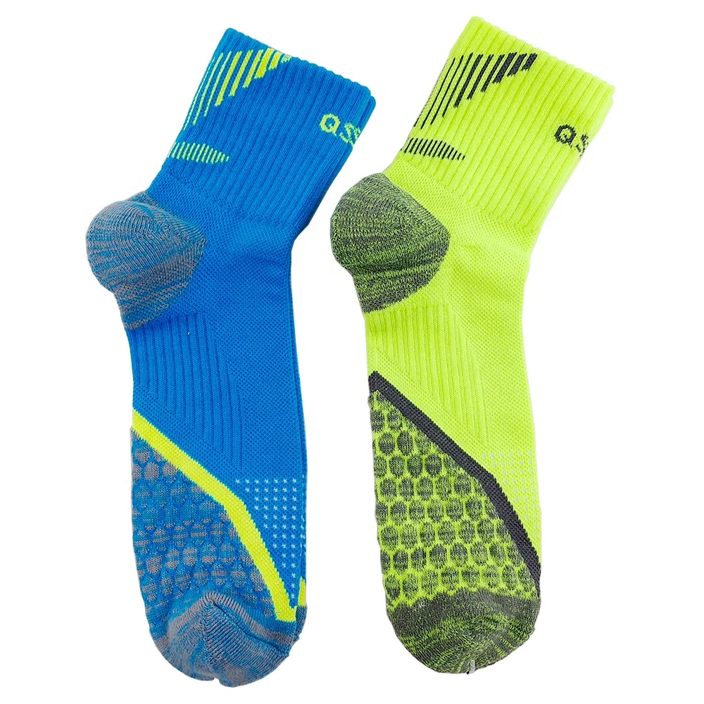 New Product Green 100 Cotton Sublimation Sports Socks Men Brand