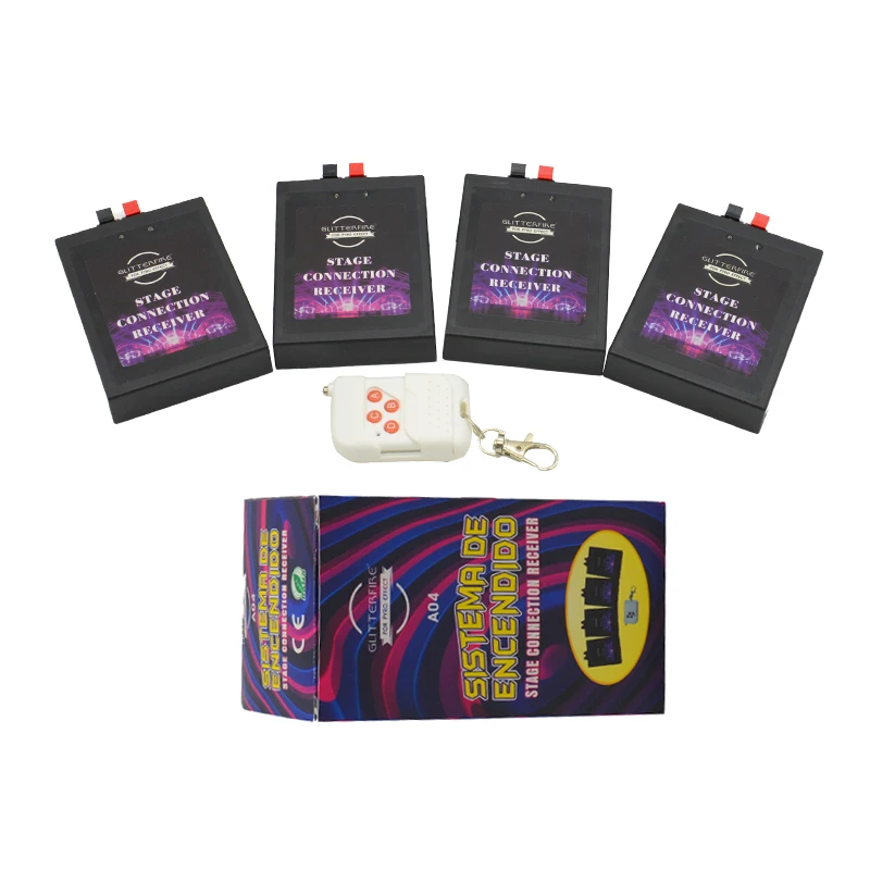Electronic fireworks 4 channel receivers firing system wireless remote control fireworks firing system for wedding equipment