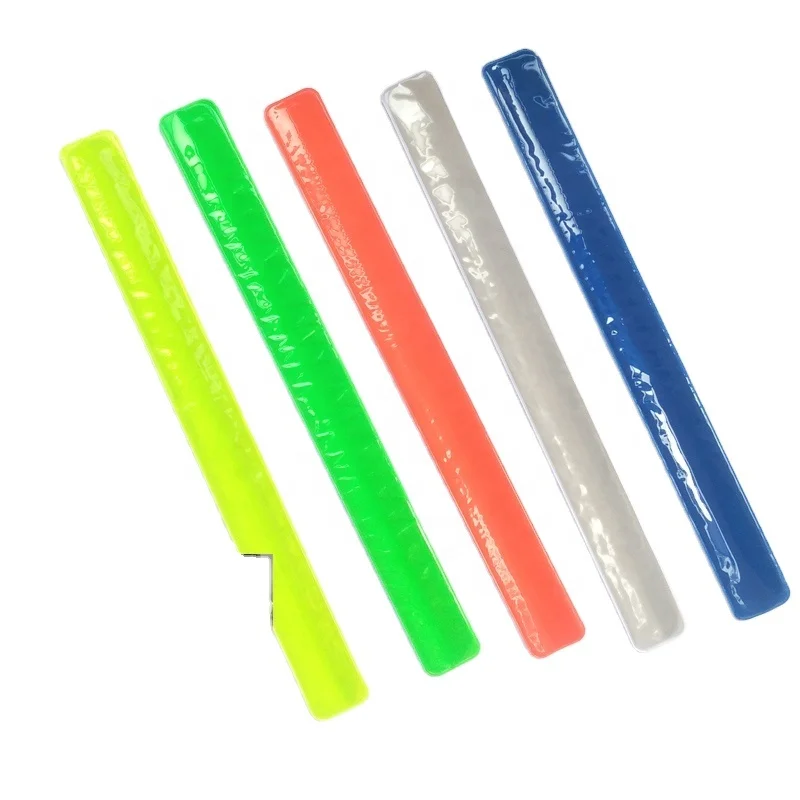30CM Reflective Wristband slap band bracelets slap wrap for riding safety visibility safety use