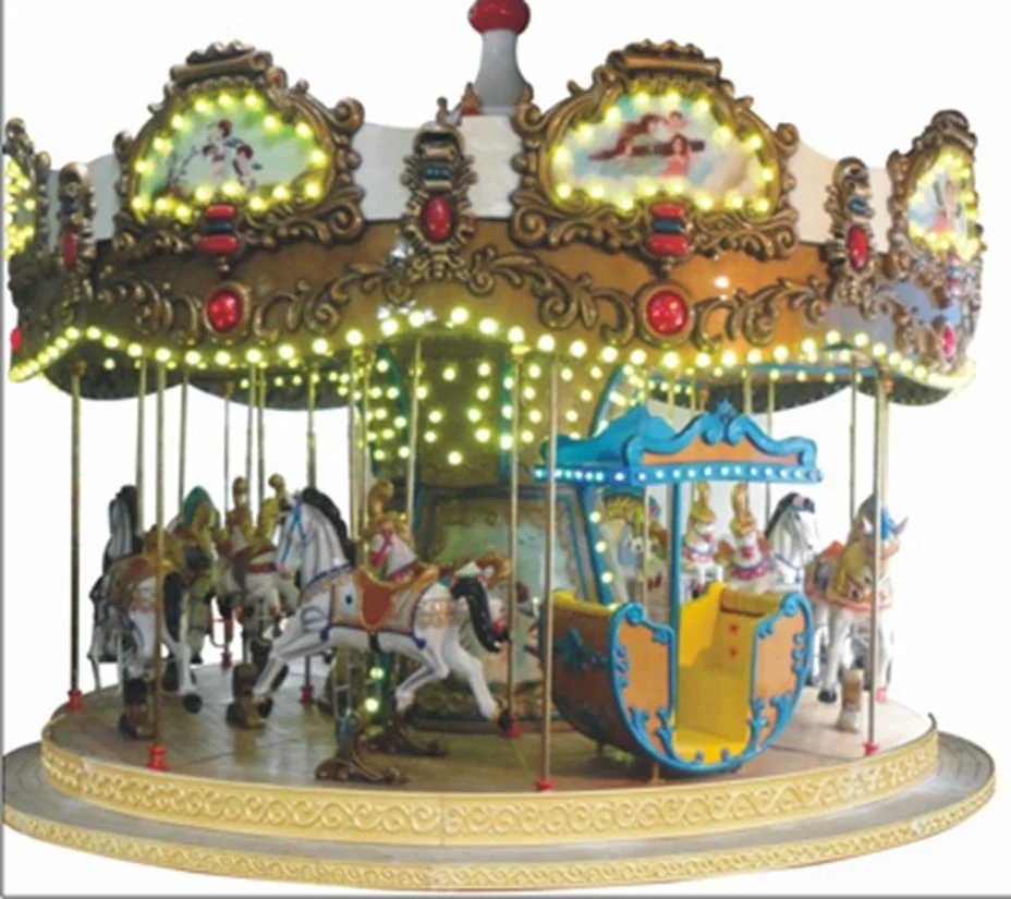 16 seats Carousel horses amusement equipment children merry go round