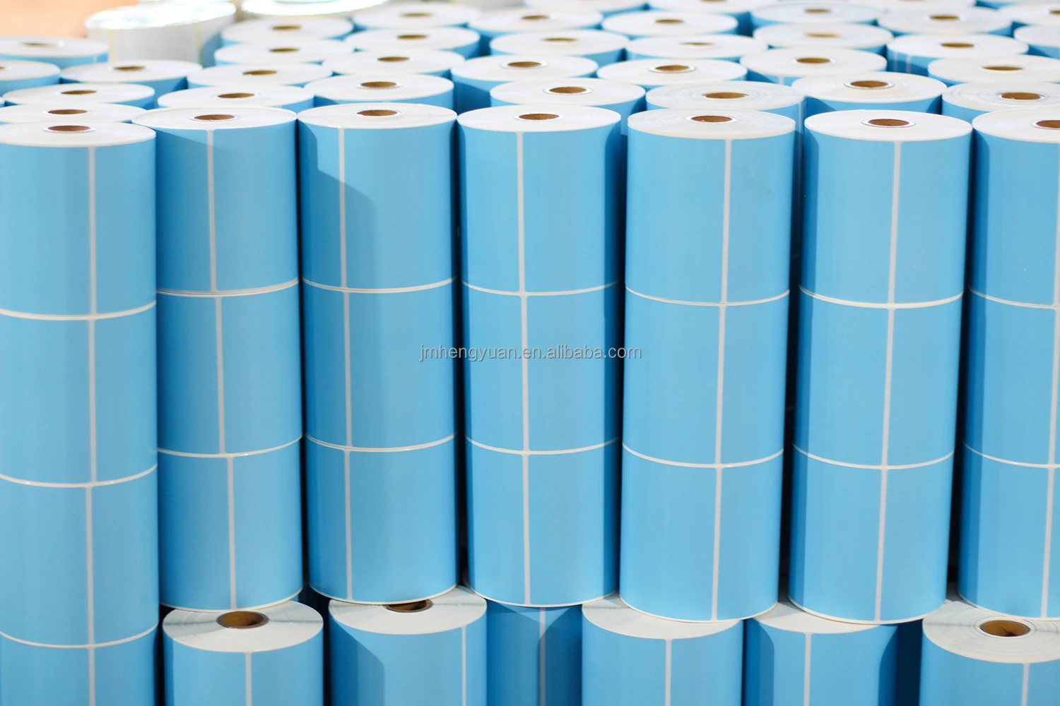 4x4 size 100x100mm Semi Gloss Paper Colored Adhesive Label Thermal Transfer Shipping Label