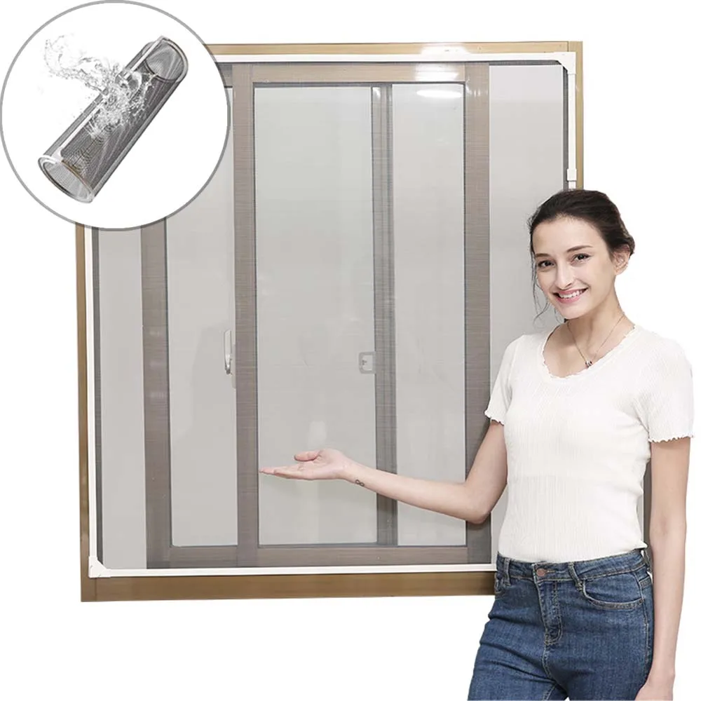 Алюминиевые профили для противомоскитных сетчатых окон Магнитный Противомоскитный оконный экран