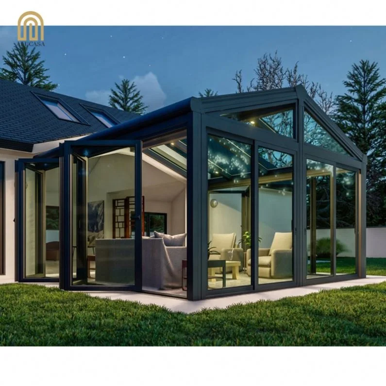 Alucasa Aluminum Transparent Glass Winter Garden Beautiful Aluminum Sunroom