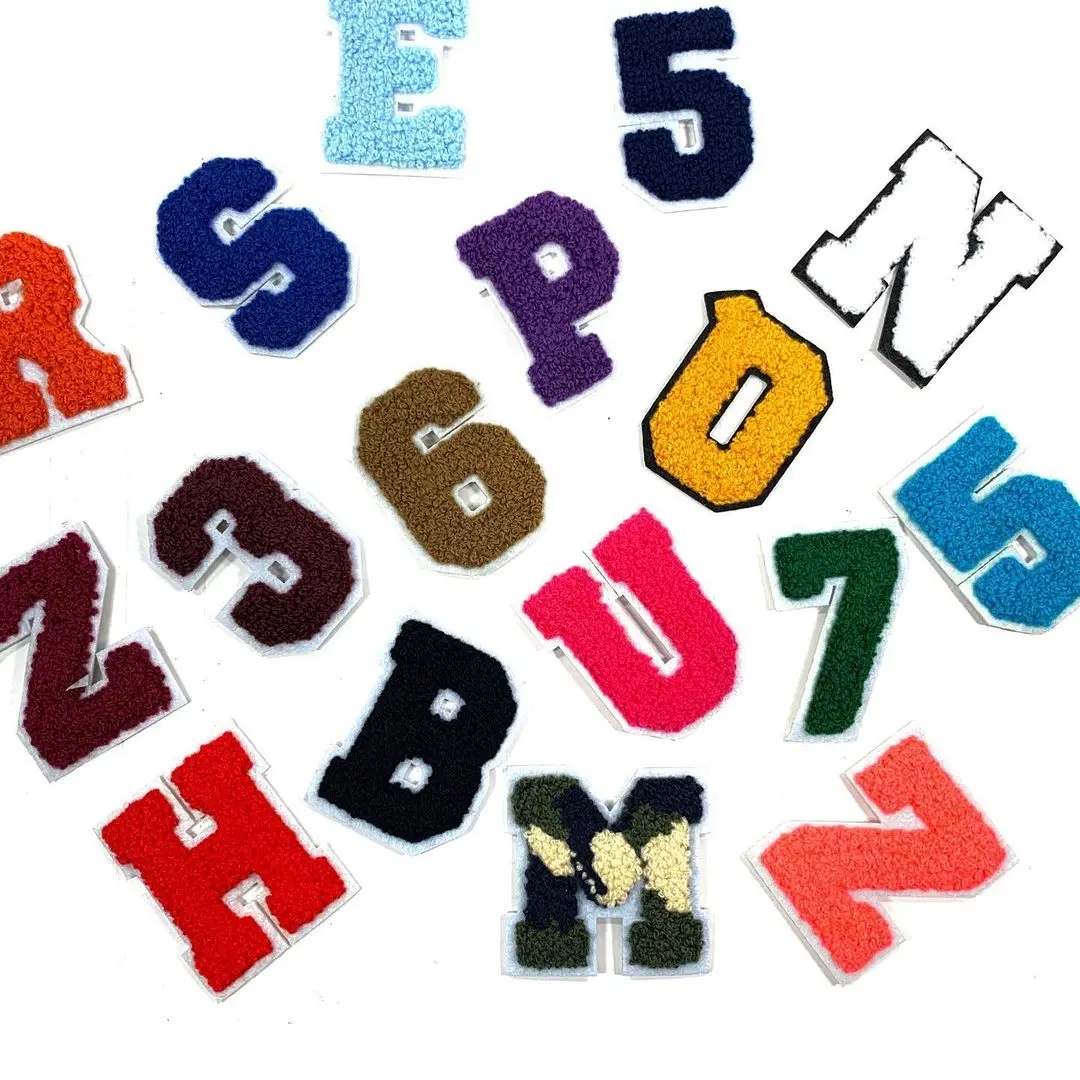 Hot sell Iron on embroidered Alphabet patches A-Z letter embroidery patch for kid child clothing