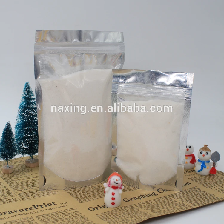 Instant expanding artificial snow decoration indoor outdoor snow magic snow for novelty toy