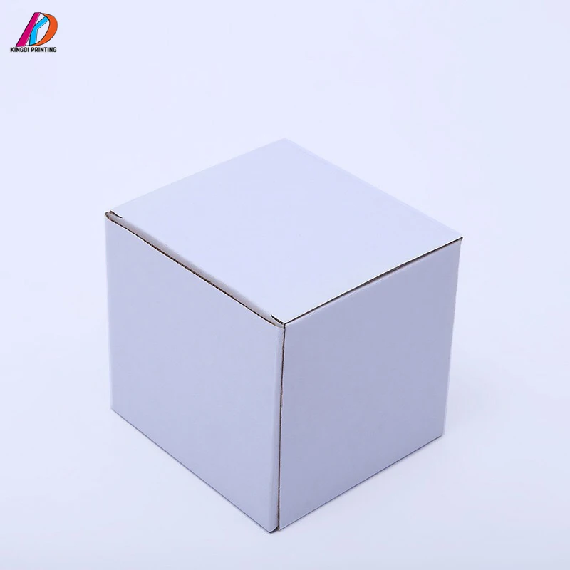 
Factory supply small white paper packaging box corrugated cardboard box 