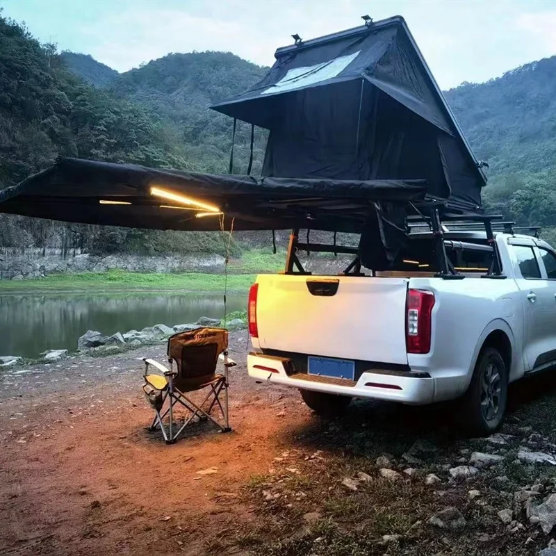 Glamping Outdoor Camping Roof Rack Awning Lightest Freestanding 270 Degree Awning Litewing Awning