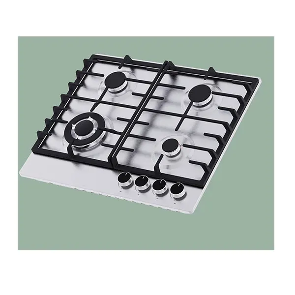4 Burner Stainless Steel Built-In LPG NG Gas Stove Cooker for Household Hotels and Garages Kitchen Cooking Cooktops