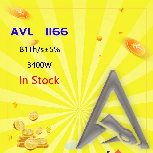In Stock Used Awalon ASIC A1166 A1066 GPU Graphics Cards  81Th/s 3400W Awalon A1166 With PSU