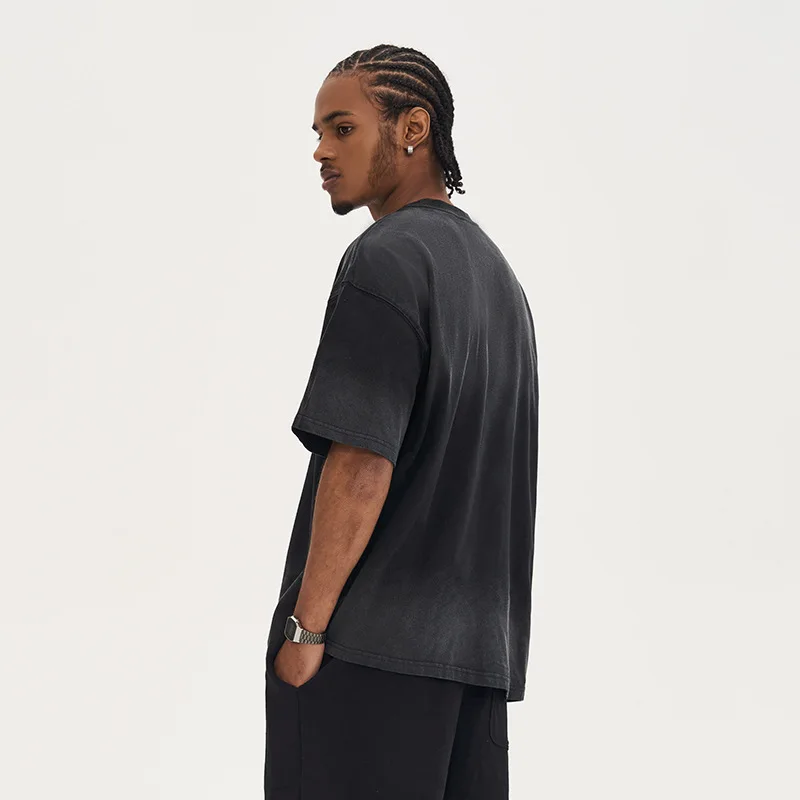 2023 New Design Custom Print T-Shirt 100% Cotton Blank Vintage Men Short Sleeve Tee Oversize Acid Wash T Shirts