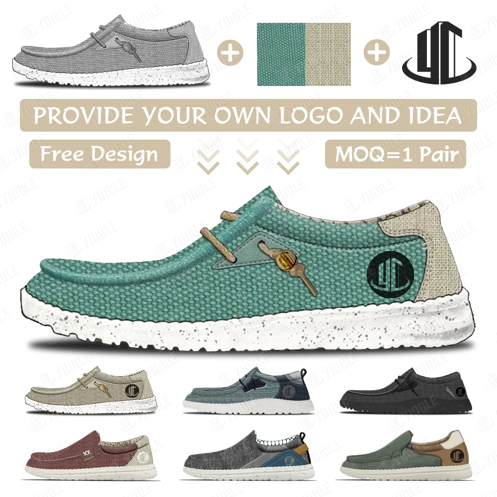 Loafers,Mesh Comfortable High Quality Dude OEM Wholesale Soft EVA Lofer Slip On Custom Canvas Walking Shoes Manufacturer For Men