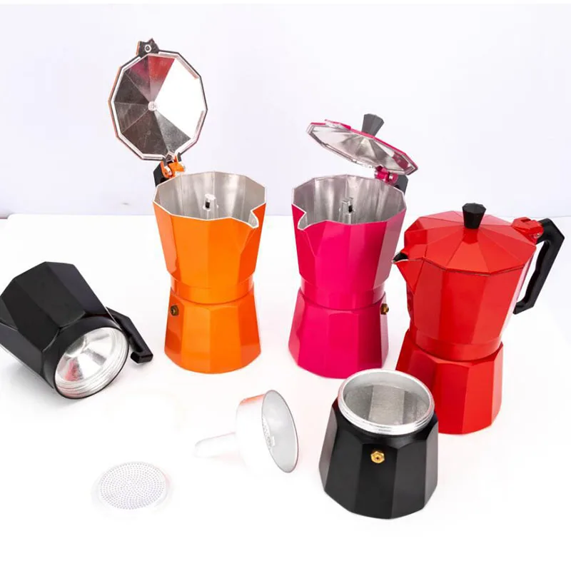 2021 China Wholesale Cheap Colors Aluminum Coffee Maker