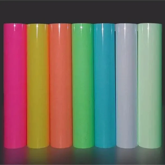 night dark in glow tape vinyl printable in the dark heat transfer vinyl paper tape roll for t shirt printing