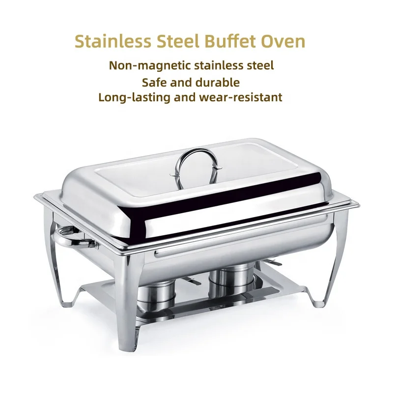 High Grade Chafing Dish Stainless Steel Chafer Complete Set Foldable Frame Water Trays Food Chafing Dish for Sale