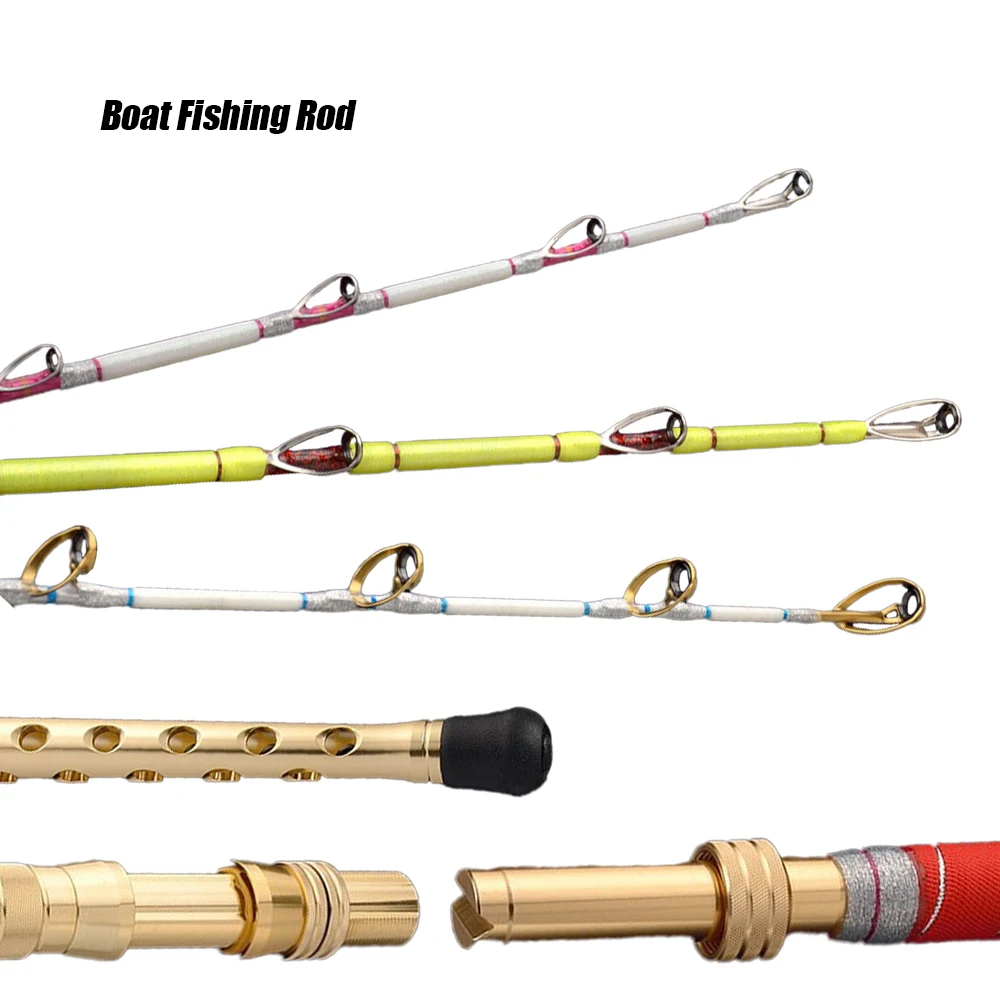 Ocean Spinning Fishing Pole FUJI Guide 1.8m 2.1m 2.4m 2.7m Sea Boat Fishing Rod Jigging 500g Trolling Rods for Tuna