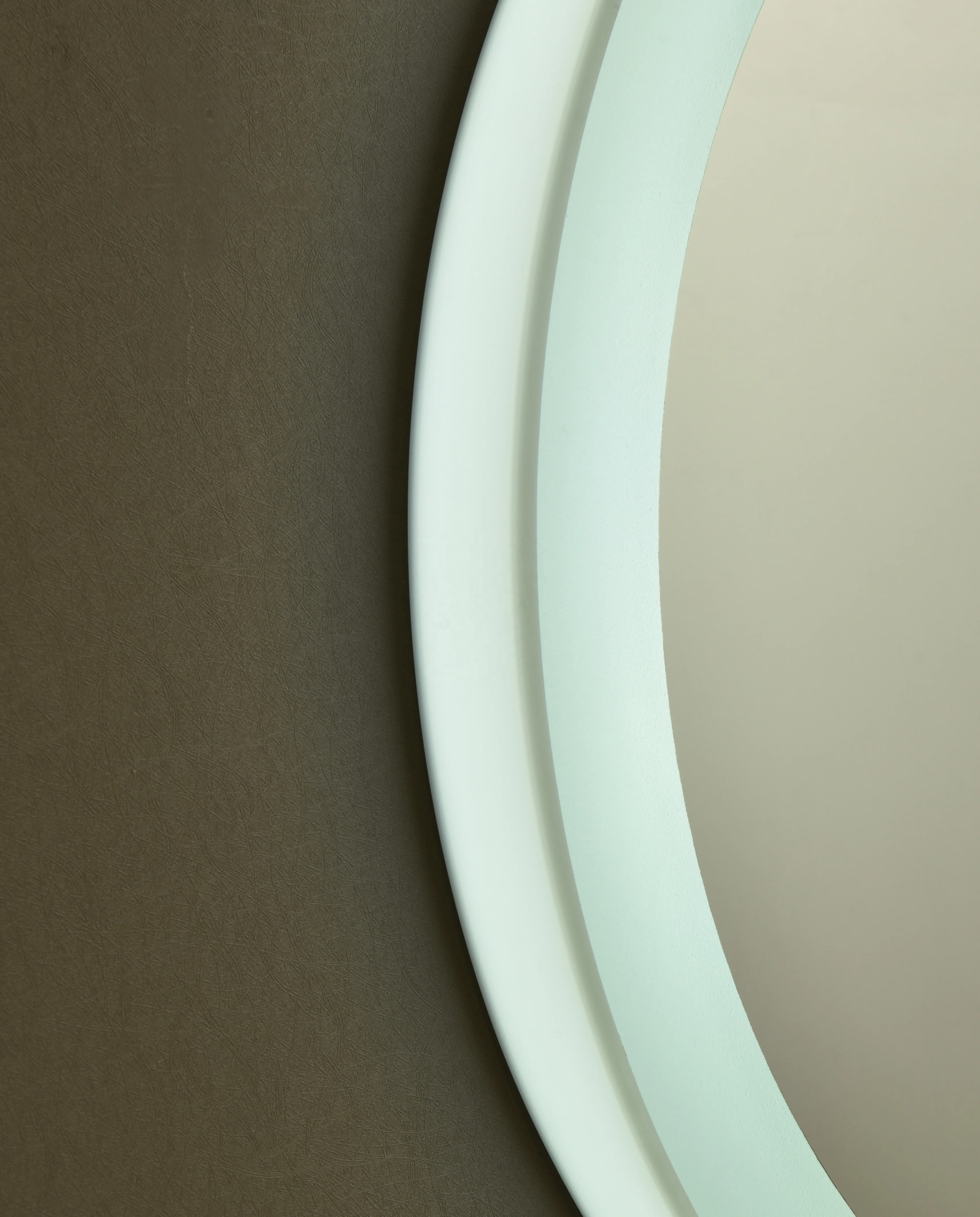Round Wall Mounted Color Change Bedroom Waterproof Bathroom Led Mirror Smart With Time Display