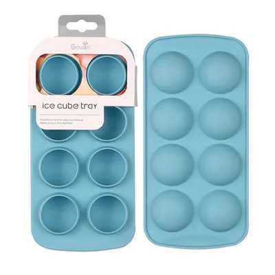 8-Hole Silicone Ice Mold Semicircular Ice - Mesh Ice Hockey Mold