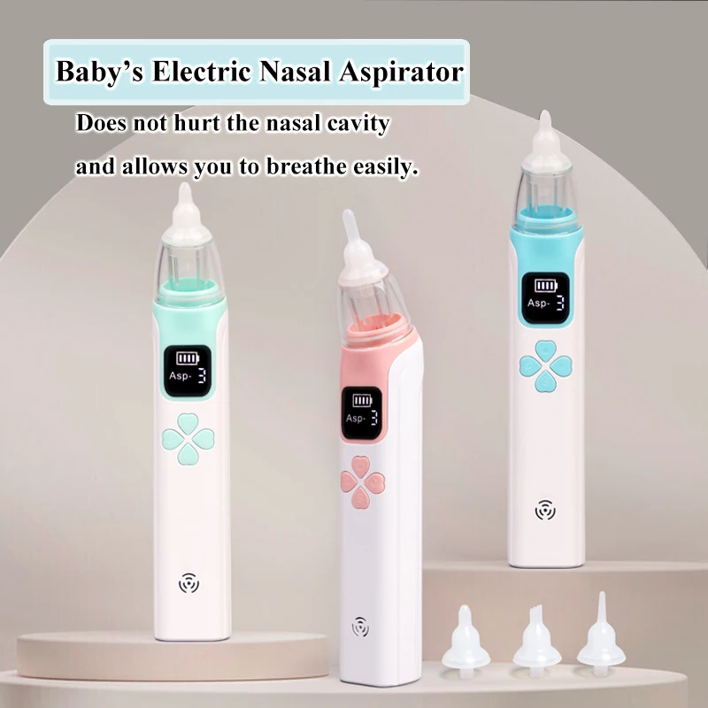 Nasal Aspirator for Baby Silicone with Three-Spped Adjustment Nasal Cleaner for nose