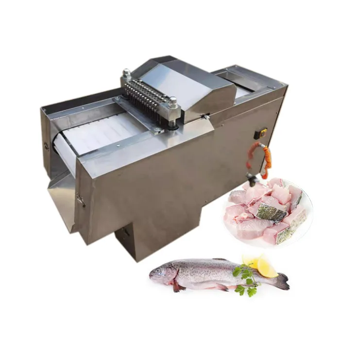 Factory  sales	fish head cutting machine	meat mincer cutter slicer ham	cut steak chicken cuber automatic dice meat dicer machine