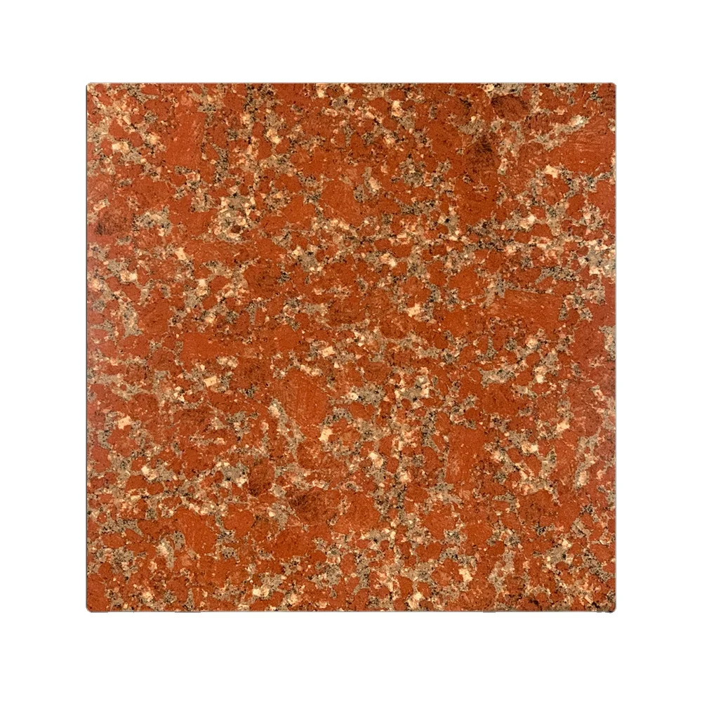 floor   Interior Glazed Ceramic 60*60 low price flooring marble look Rustic red color