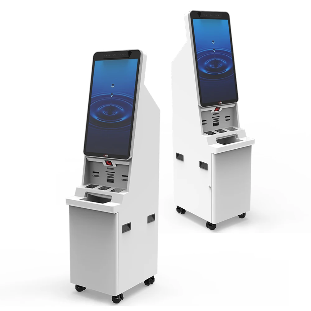 Oem Customized Touch Screen 27 Inch Qr Code Scanner Kiosk Ticket Printing Self Service Kiosk Payment Kiosk