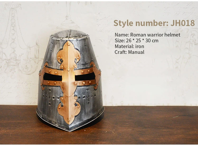 Retro IronMedieval Europe CrusadersRoman KnightsWarriors ares armorhelmet ornaments decorations vintage craft