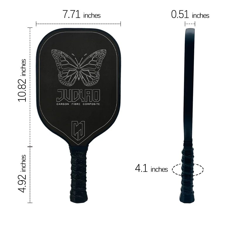JUCIAO SPORT Perseus Durable Toray T700 Carbon Fiber Custom USAPA Standard Pickleball Paddle Racket