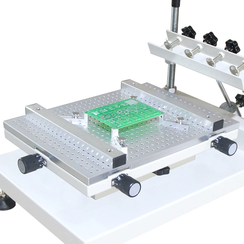 Precision lead-free screen printing table 250x400mm pcb Manual solder paste printer smt production stencil printer