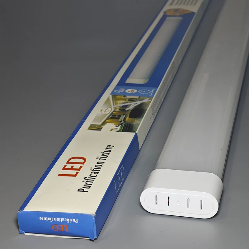 OEM ODM Led Linear Tube Fixture 18w 36w 54w 60w 80w 100w 600mm 1200mm Tri-proof Lamp Purification Led Batten Light